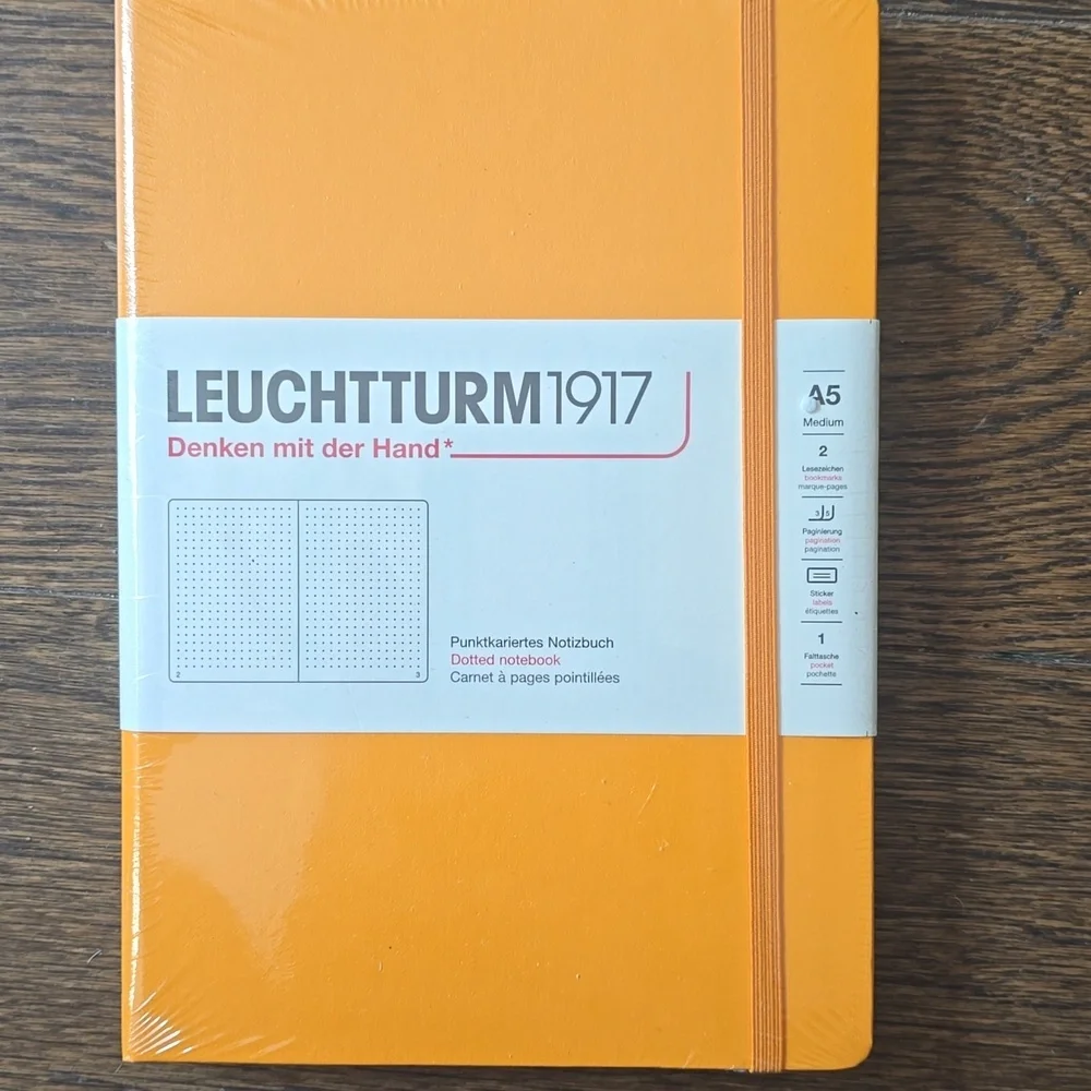 ❤️BUY 5 GET 3 FREE  Leuchtturm1917 Notebook Medium (A5), Hardcover, Lobster